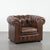 English Chesterfield Brown Cowhide Club Armchair For Sale - Image 16 of 16