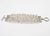 Paco Rabanne Paco Rabanne Silvered Metal and Quartz Link Bracelet For Sale - Image 4 of 8