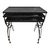 Black 1940's French Iron and Brass Nesting Tables-Set of 3 For Sale - Image 8 of 10
