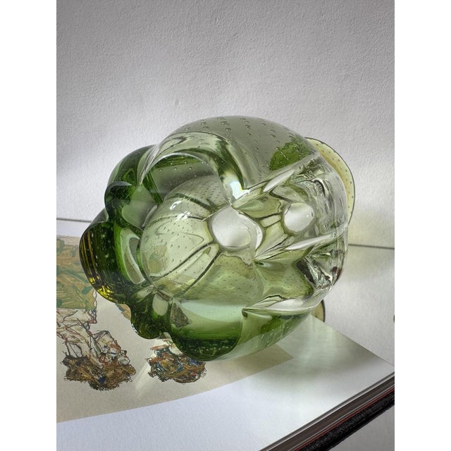 Czech Pizzicato Art Glass Vase by Hana Machovská for Mstišov Glassworks, 1950s For Sale - Image 12 of 13