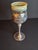 1990s Handcrafted Sterling Silver & Iridescent Art Glass Kiddush Cup - "Borei P'ri Hagafen" Blessing - Judaica Gift For Sale - Image 9 of 18