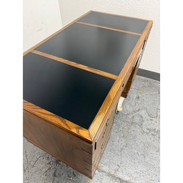 1970s Circa 1970's Sligh Furniture Campaign Desk For Sale - Image 5 of 12