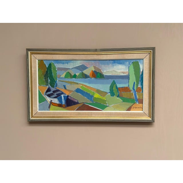 Yngve Andersson, Fractured Horizon, 1960s, Oil on Canvas For Sale - Image 4 of 17