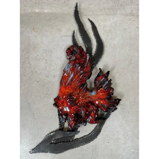 Vintage Ceramic Wall Decoration For Sale - Image 5 of 10