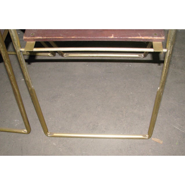Mid Century Modern Slatted Folding Chair For Sale - Image 6 of 9