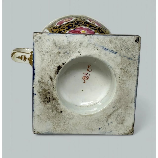 Antique Pair English Royal Crown Derby Campana Porcelain Urns Vases Imari Patern For Sale - Image 9 of 9