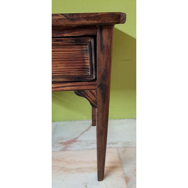 1950s Vintage Rustic Side Table, 1950 For Sale - Image 5 of 11