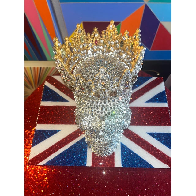 2020s Her Majesty Queen Elizabeth II (Original Swarovski Creation With Custom Made Base and Crown) For Sale - Image 5 of 12