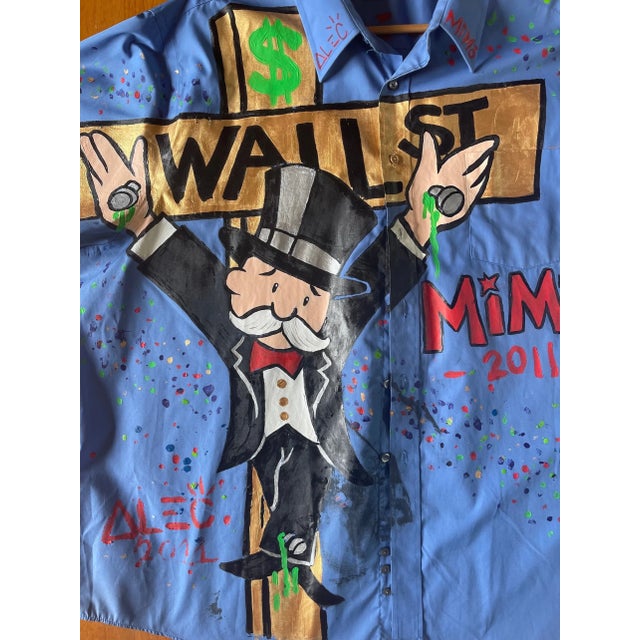 Alec Monopoly X Mike Mozart (MiMo) Legendary Wall Street Cross Shirt For Sale - Image 6 of 16