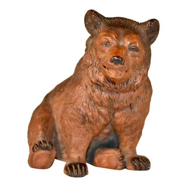 19th Century Austrian Terracotta Bear For Sale