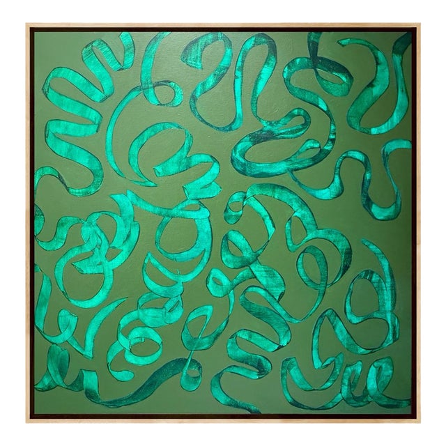 Original Abstract Painting Titled “Voir Vert” For Sale