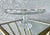 Jeannette Glass Circa 1950 Whimsical “Harp” Scalloped Gilt Edge Pedestal Cake Stand by Jeannette Glass For Sale - Image 4 of 18