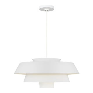 Ellen DeGeneres by Visual Comfort Studio Brisbin Large Pendant, White For Sale