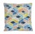Custom-tailored pillow in Designer Kravet abstract modern fabric called "Tesserae” depicting a stunning colorful design....