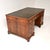 Vintage Georgian Style Pedestal Desk with Leather Top, 1930 For Sale - Image 4 of 11