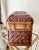 Cabin Late 20th-Century Handwoven Tabletop Rattan & Bamboo Wood Storage Box For Sale - Image 3 of 13