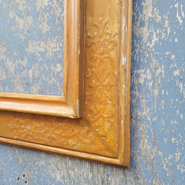 Wood 17th Century Style Lacquered Wooden Frame, Italy, Late 19th-Early 20th Century For Sale - Image 7 of 13