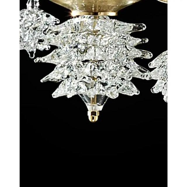 Early 21st Century Venetian Rostrato Murano Glass Chandelier by Simoeng for Simoeng For Sale - Image 5 of 8