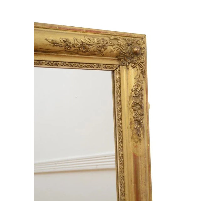 19th Century Gilded Wall Mirror For Sale - Image 6 of 13