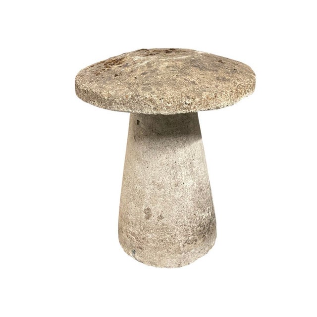 Vintage English Style Cast Stone Staddle Stone Garden Ornament For Sale - Image 4 of 10