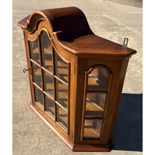 Rustic European Vintage Large Dutch Wall Cabinet For Sale - Image 3 of 10