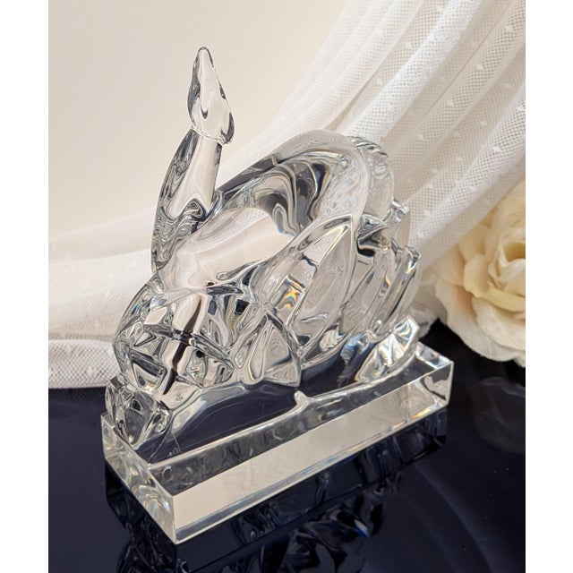Baccarat Baccarat Crystal Gazelles Figurine/Sculpture For Sale - Image 4 of 9