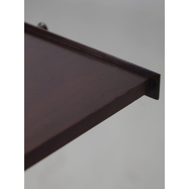 1980s Henkel Harris Mahogany Queen Anne Style Tea Table For Sale - Image 5 of 18