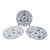 Royal Copenhagen Denmark 2162 Plain Blue Fluted Saucer Plate Set of 3 For Sale