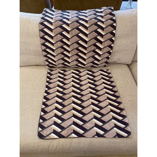 Design Plus Gallery presents a Pair of Harwich Throw Pillows from Williams-Sonoma. The pillows have a stunning combination...