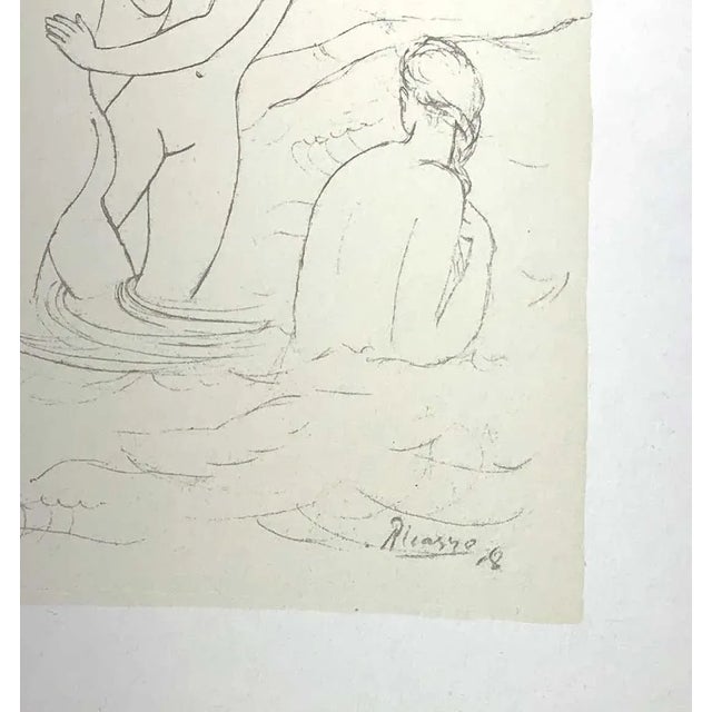 Mid-Century Modern Pablo Picasso "Bathers" Limited Edition Lithograph, Signed in Matrix, 1946, Custom Framed For Sale - Image 3 of 4