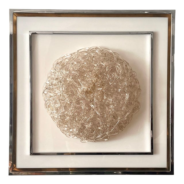 Light Panel in Chrome-Plated Metal and Acrylic by Nucleo Forme, 1980s For Sale