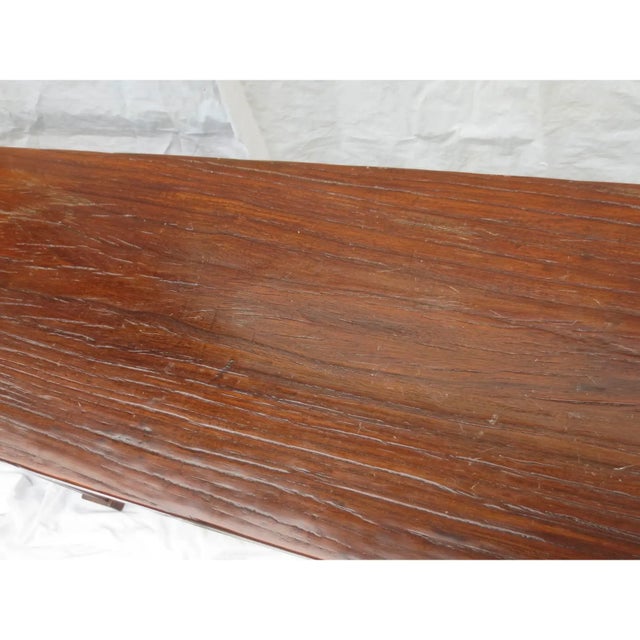 Chinese Elm Wood Altar Table Circa 1900 For Sale - Image 9 of 11