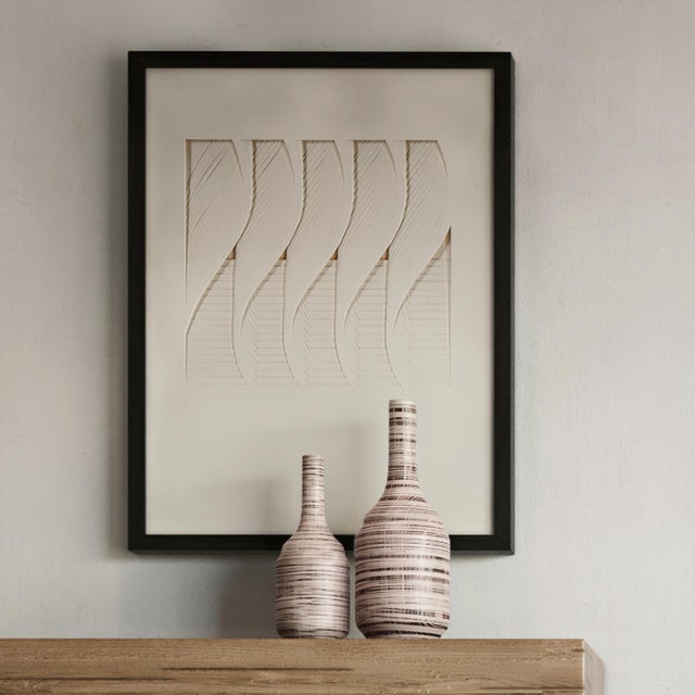 Geometric designs have for centuries influenced artwork and interior design. And this work of art is no exception! Simple...