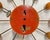 Rare Mid Century Modern George Nelson Orange Ball Clock Model 4755 For Sale - Image 9 of 10