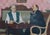 Lenin and Krupskaya Oil Painting, Original Soviet Art by Filatov a.i. 110-159,5 For Sale