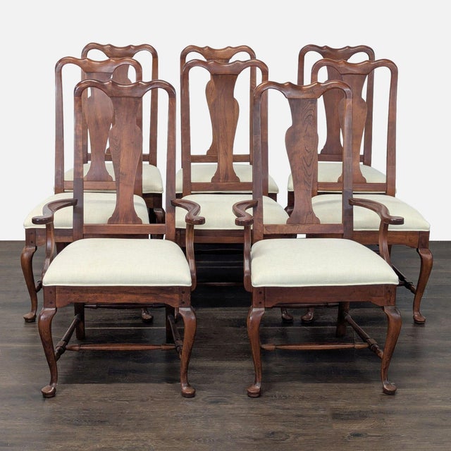 Bob Timberlake for Lexington Solid Cherry Queen Anne 9-Piece Extendable Dining Set For Sale - Image 9 of 14
