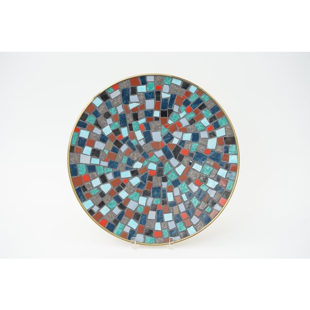 Mid-Century Mosaic Bowl or Wall Plate by R. Zimmermann for Ritter, 1950s For Sale - Image 10 of 10