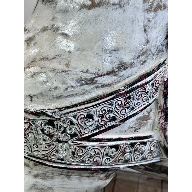 Carved and Patinated Wooden Carousel Horse, 1990s For Sale - Image 6 of 13