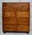 Vintage Campaign Teak Secretaire, 1940s For Sale - Image 10 of 10