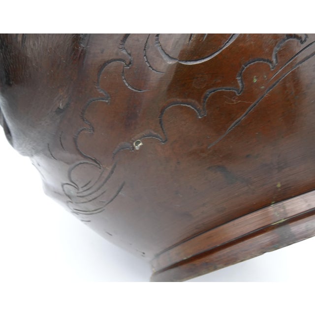 Large Japanese Meiji Bronze Planter with High Relief Cranes, 1890s For Sale - Image 18 of 18