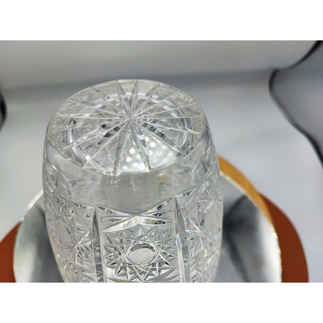 Vintage Polish Crystal Vase by Julia Glassworks, 1970s For Sale - Image 3 of 5