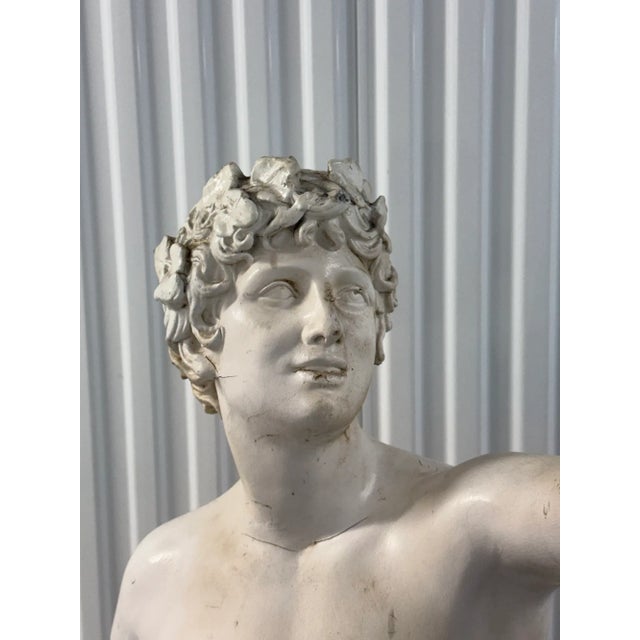 Pair of Monumental Classical Bacchus Figures in Fiberglass Sculptures For Sale - Image 15 of 17