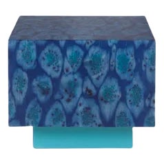Osis Edition1 Cube Peacock Table in Blue by LLOT LLOV For Sale