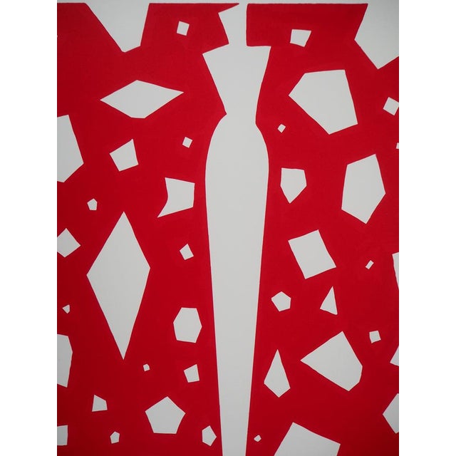 Aki Kuroda, Femme mystérieuse sur fond rouge, Lithograph For Sale - Image 4 of 7