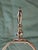 Mid 20th Century Table Lamp Frosted Glass Gold Fowers Brass Hollywood Regency For Sale - Image 6 of 11
