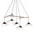 Emily Group of Five High Gloss Paint Pendant Light from Moss Objects For Sale