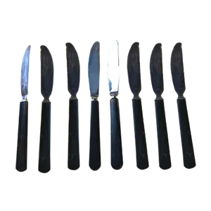 Vintage Danish Lunch Knives by Kay Bojesen for USC Copenhagen, 1950s, Set of 8