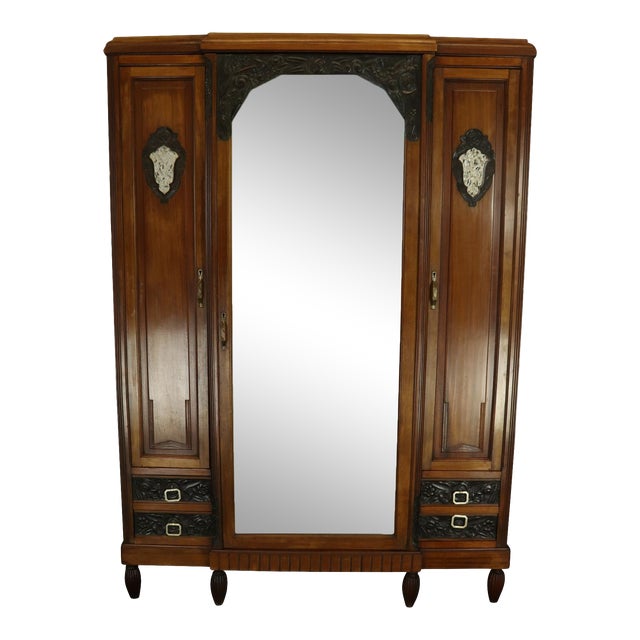 Armoire Art Deco 1920 Antique French Walnut Wood Chairish