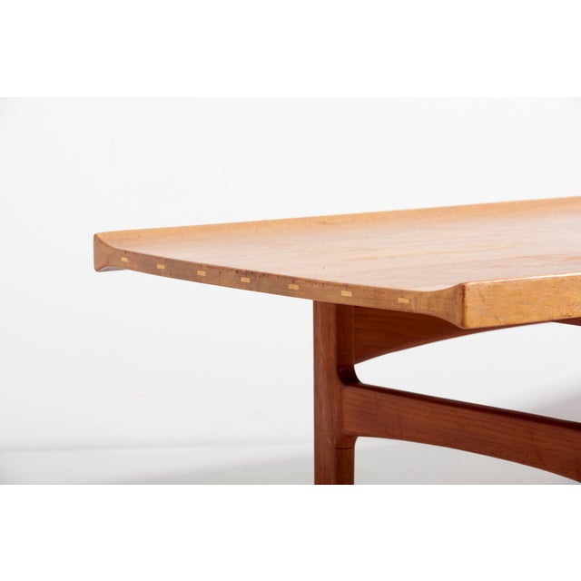 Brown Teak Coffee Table by Tove & Edvard Kindt-Larsen for France & Son, Denmark, 1950s For Sale - Image 8 of 14