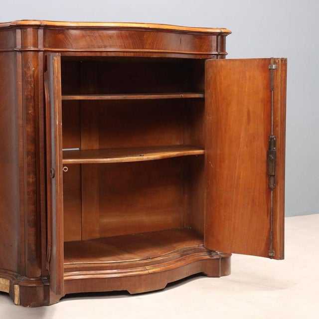 Umbertina Credenza in Walnut and Walnut Burl For Sale - Image 3 of 10